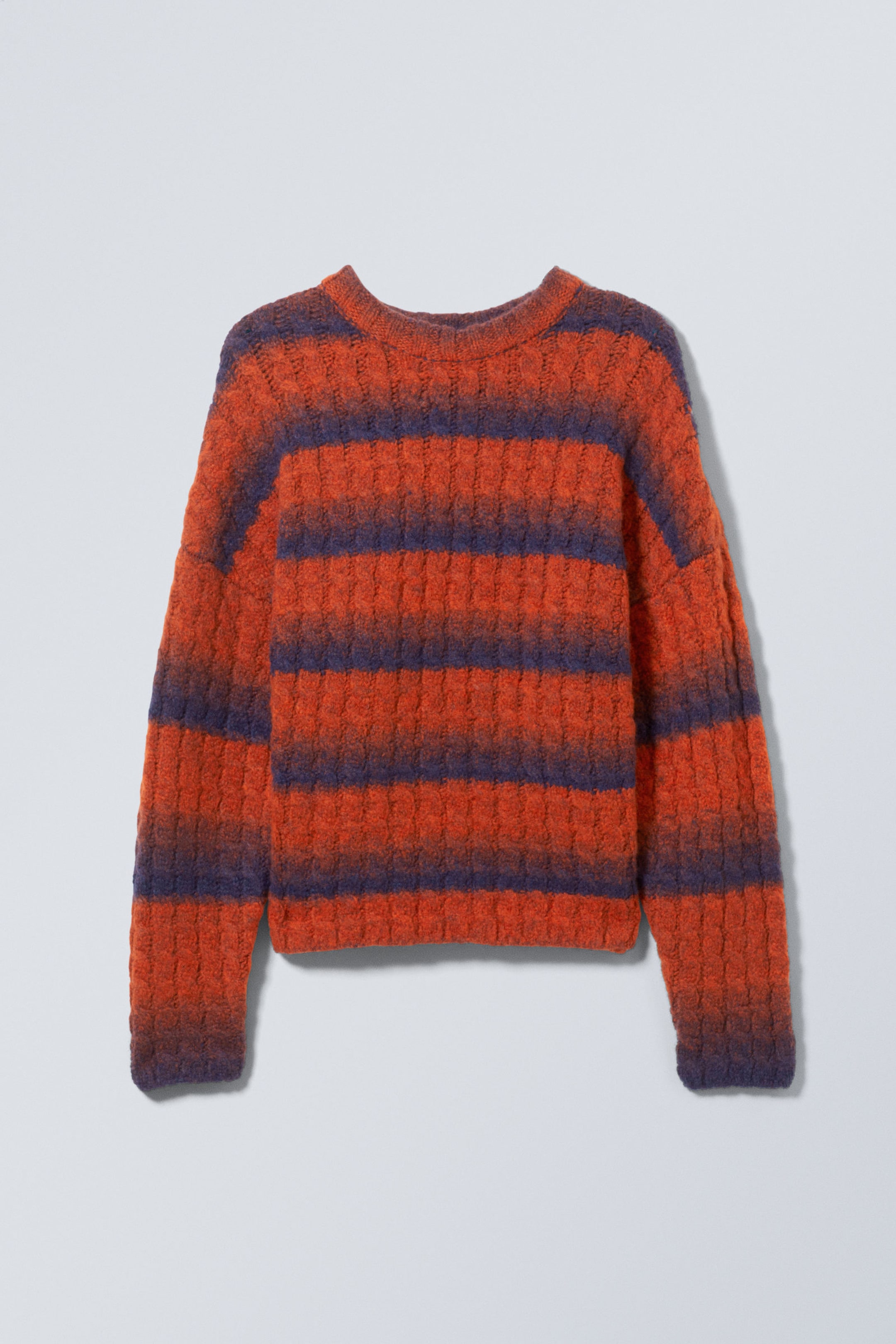 Blue & Red Stripes - Connor Wool Blend Sweater - 0