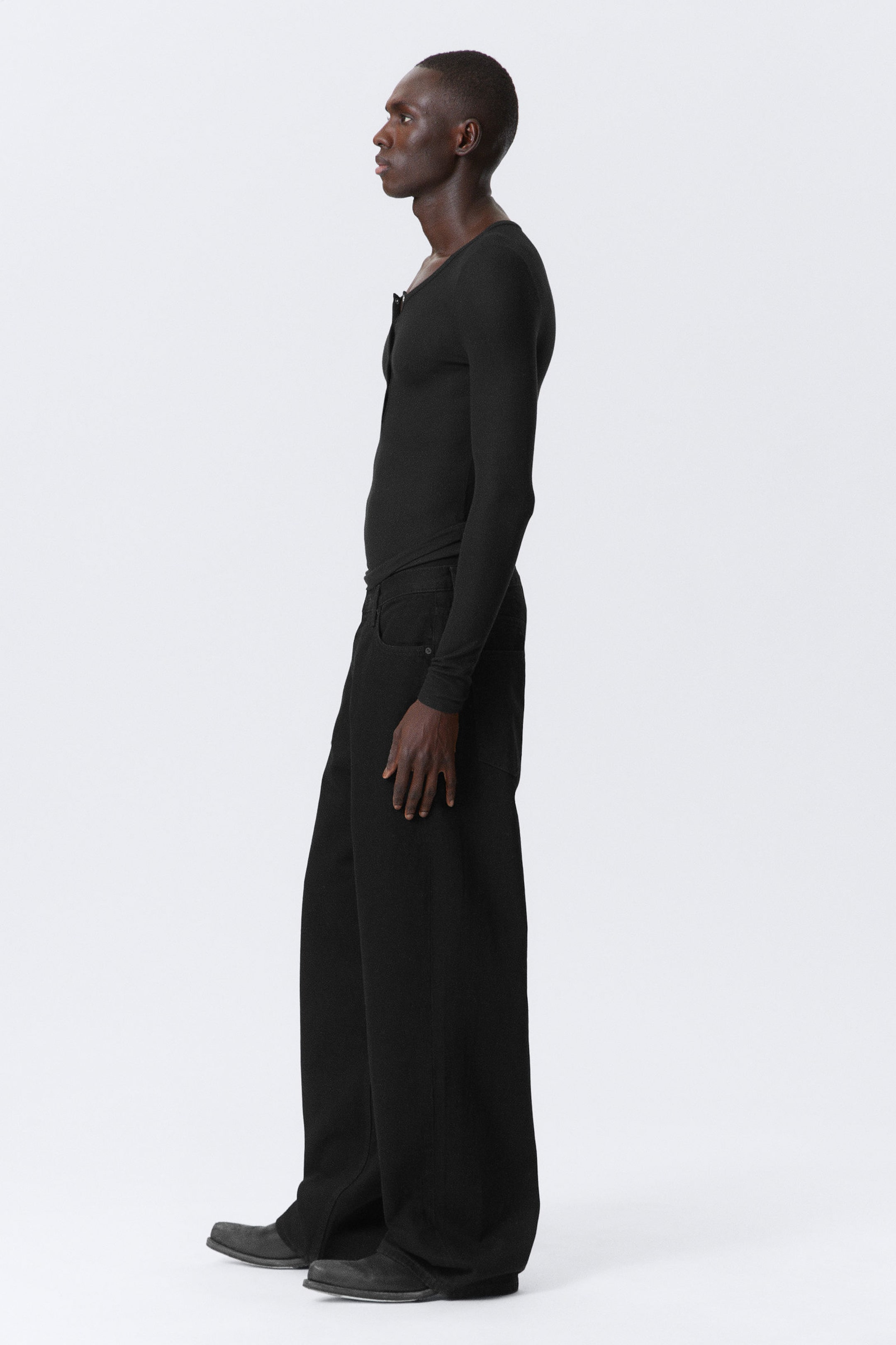 Black Rinse – Zwart - Astro Loose Baggy Leg Jeans - 5