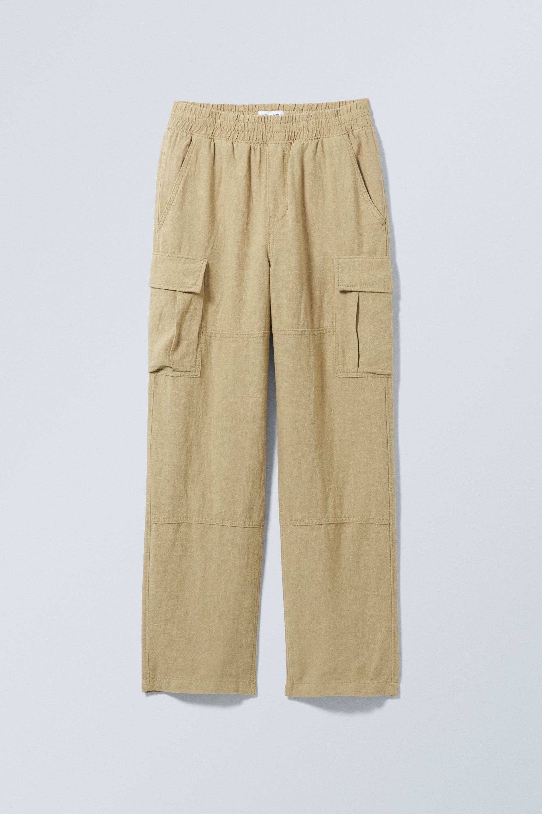 Beige - Joshua Linen Cargo Jogger - 0