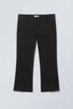 Black - Slim Fit Capri Trousers - 0