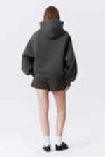 Dunkelgrau meliert - Scuba-Hoodie mit Oversize-Passform - 3