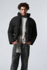 Black - Ben Rib Puffer Jacket - 1