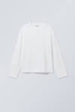 White - Great Boxy Long Sleeve T-shirt - 0