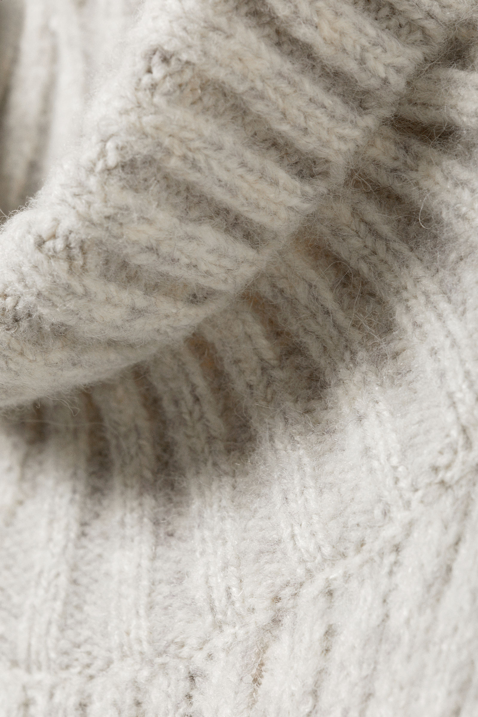 rib-knit half-zip turtleneck sweater - Dark Green | Weekday WW