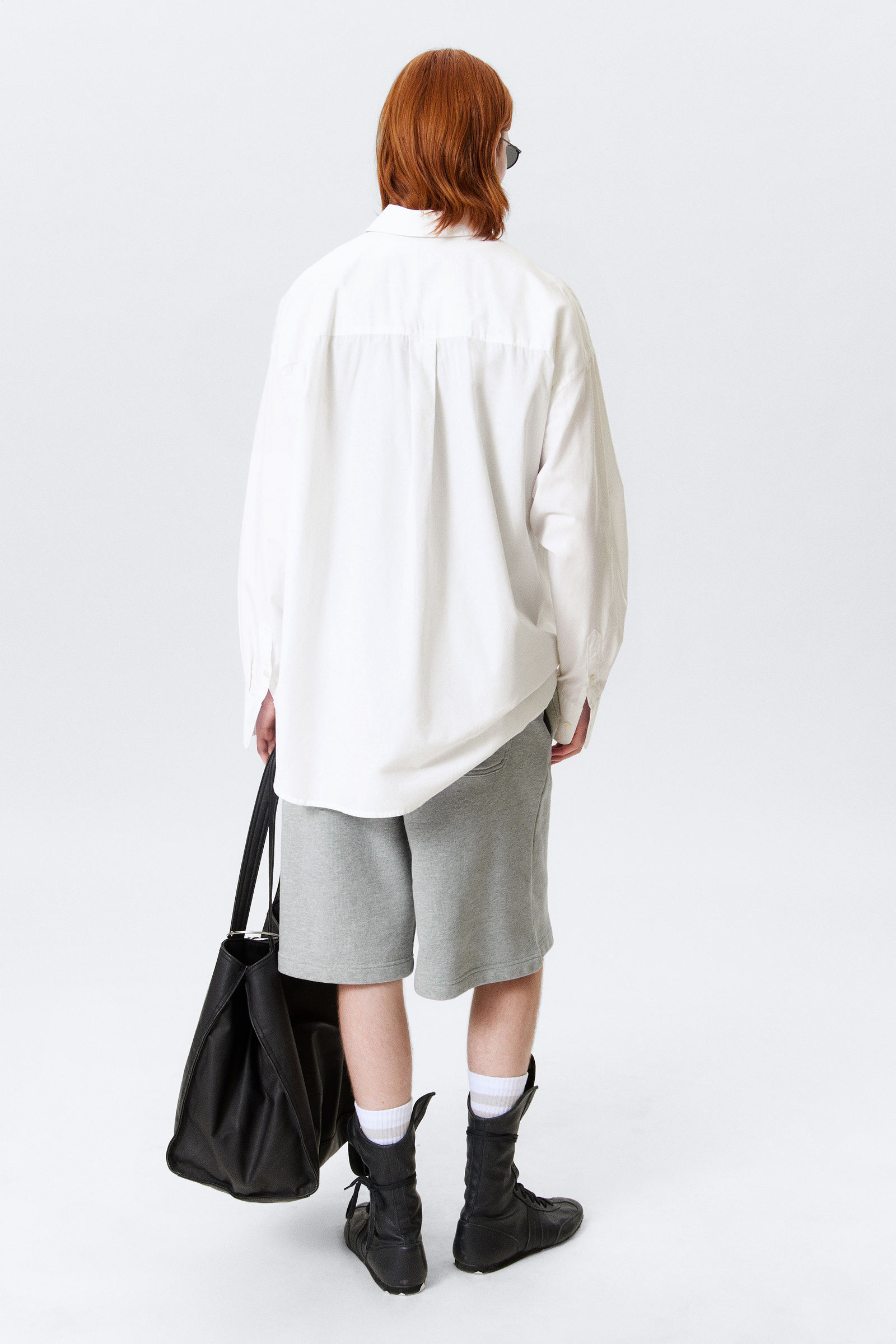 long oversized cotton shirt - White | Weekday WW long oversized cotton shirt - White | Weekday WW