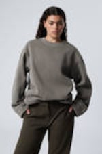 Washed Dusty Grey - Oversized Heavyweight Sweatshirt - 0