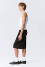 Black - Astro Loose Baggy Corduroy Shorts - 5