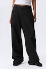 Black - Astro Loose Baggy Leg Linen-Blend Trousers - 4