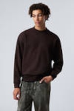 Dark Purple - Relaxed Heavyweight Sweatshirt - 0