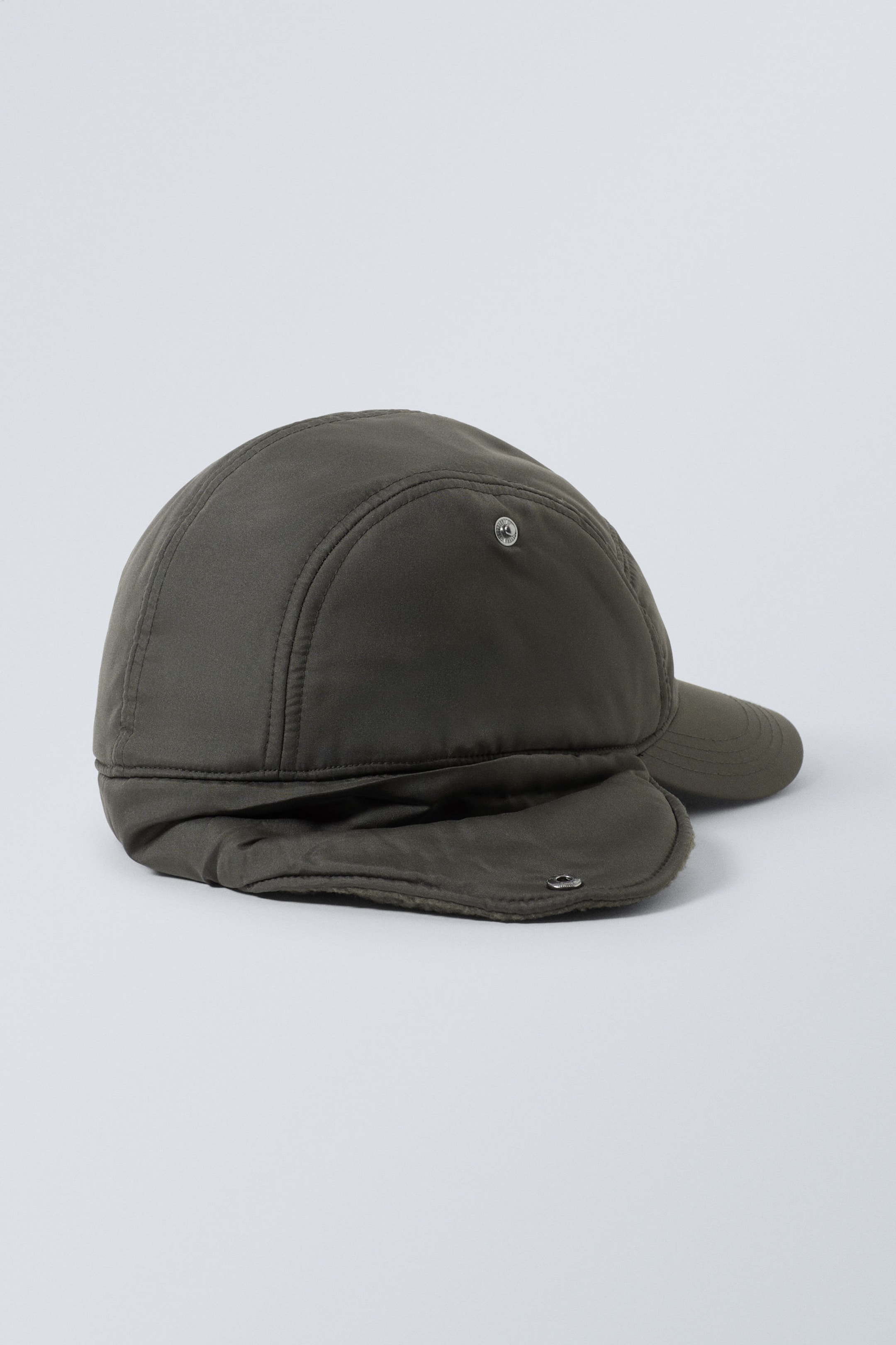 Dark Khaki Green - Flap Cap - 3