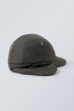 Dark Khaki Green - Flap Cap - 3