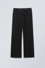 Black - Relaxed Casual Trousers - 0