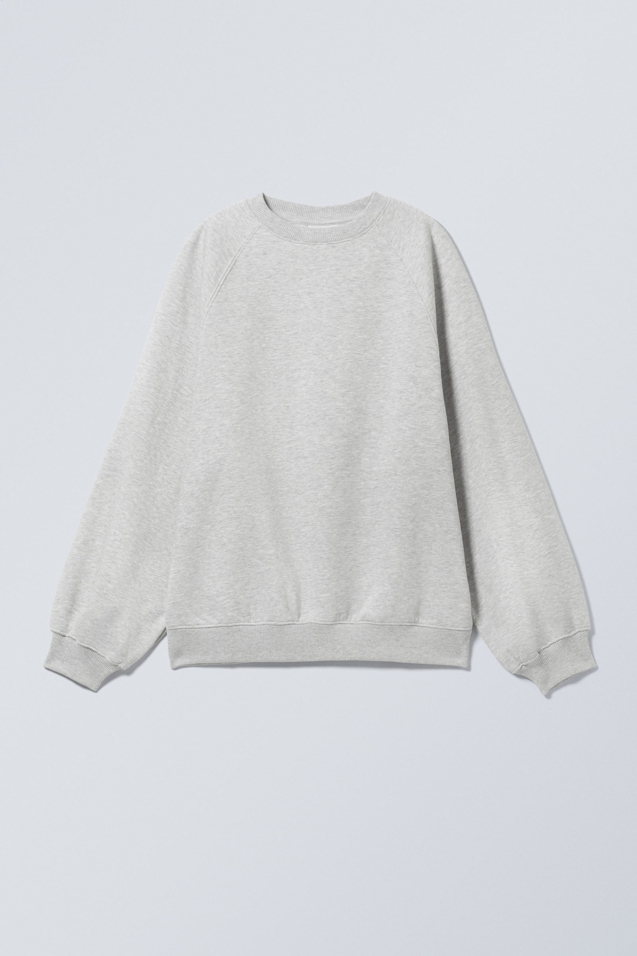 Grey Melange - Loose Heavy Sweater - 2