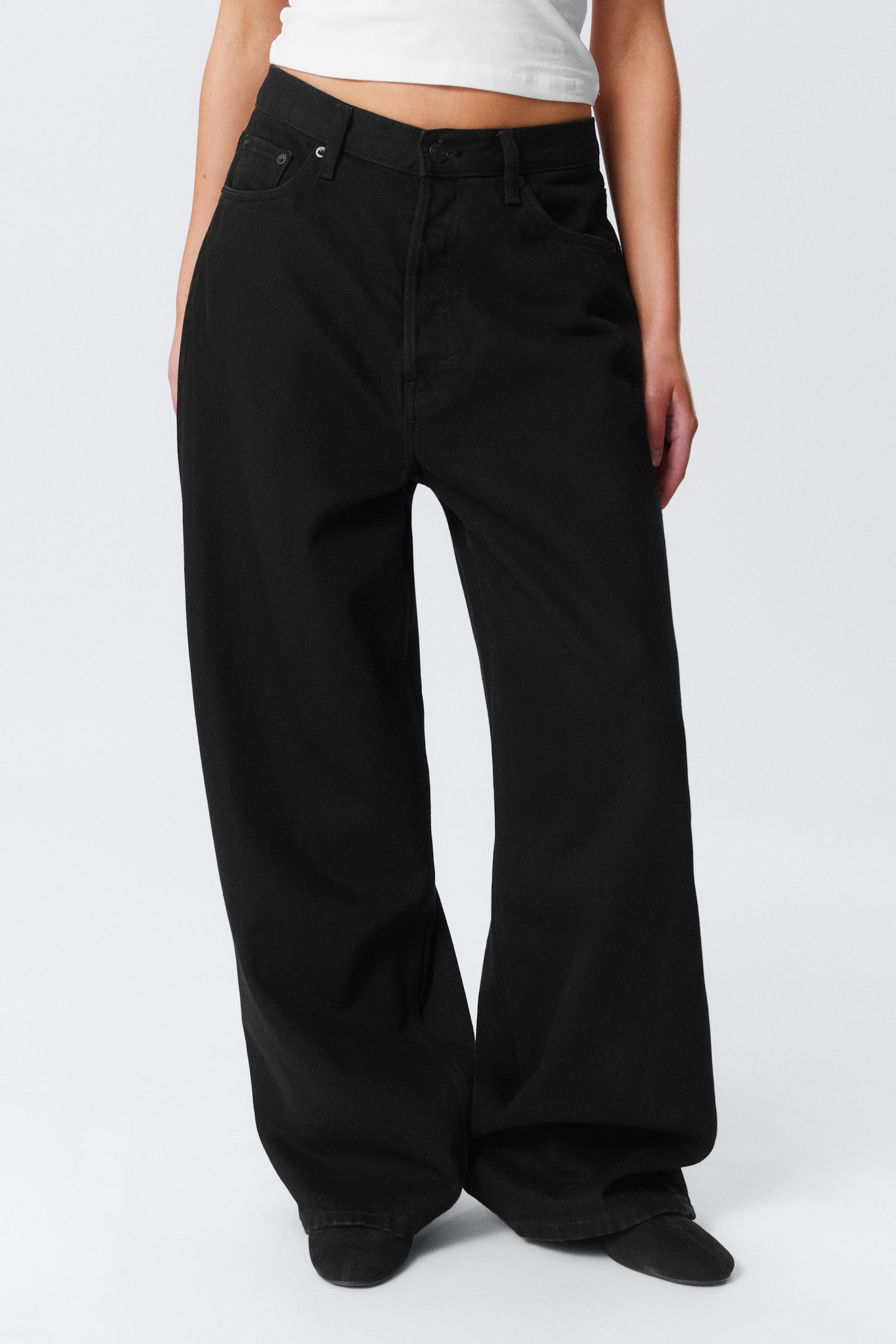 Black Rinse – Zwart - Astro Loose Baggy Leg Jeans - 2