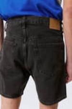 Tuned Black - Black - Space Relaxed Mid-thigh Denim Shorts - 4