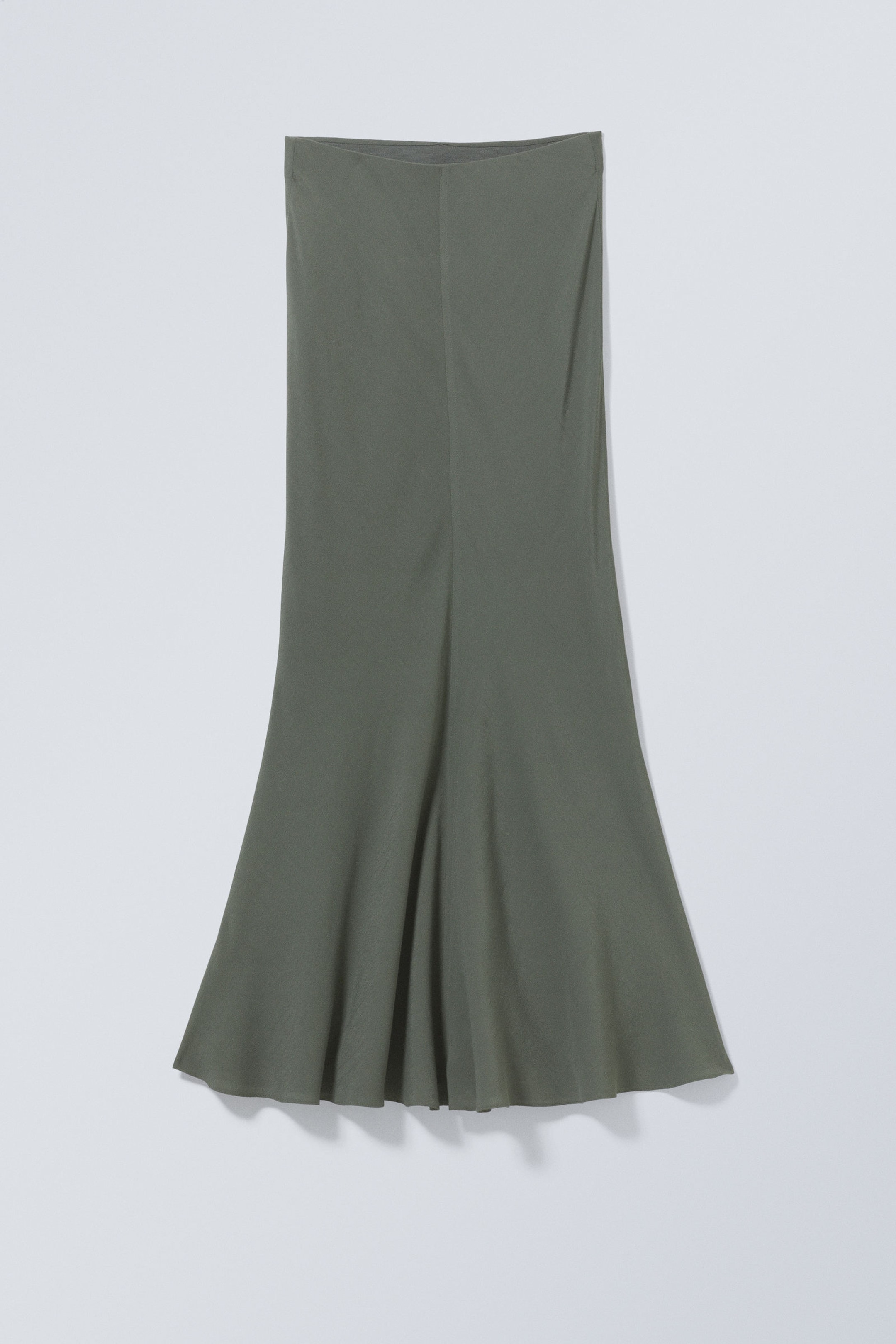 Dark Khaki Green - Paige Long Skirt - 0