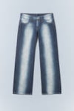 Blue Spray - Anti Low Waist Regular Straight Jeans - 2