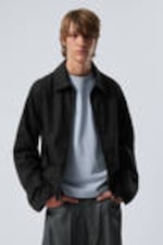 Black - Regular Linen Blend Jacket - 0