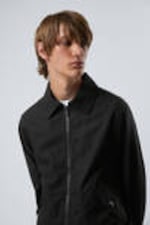 Black - Regular Linen Blend Jacket - 1