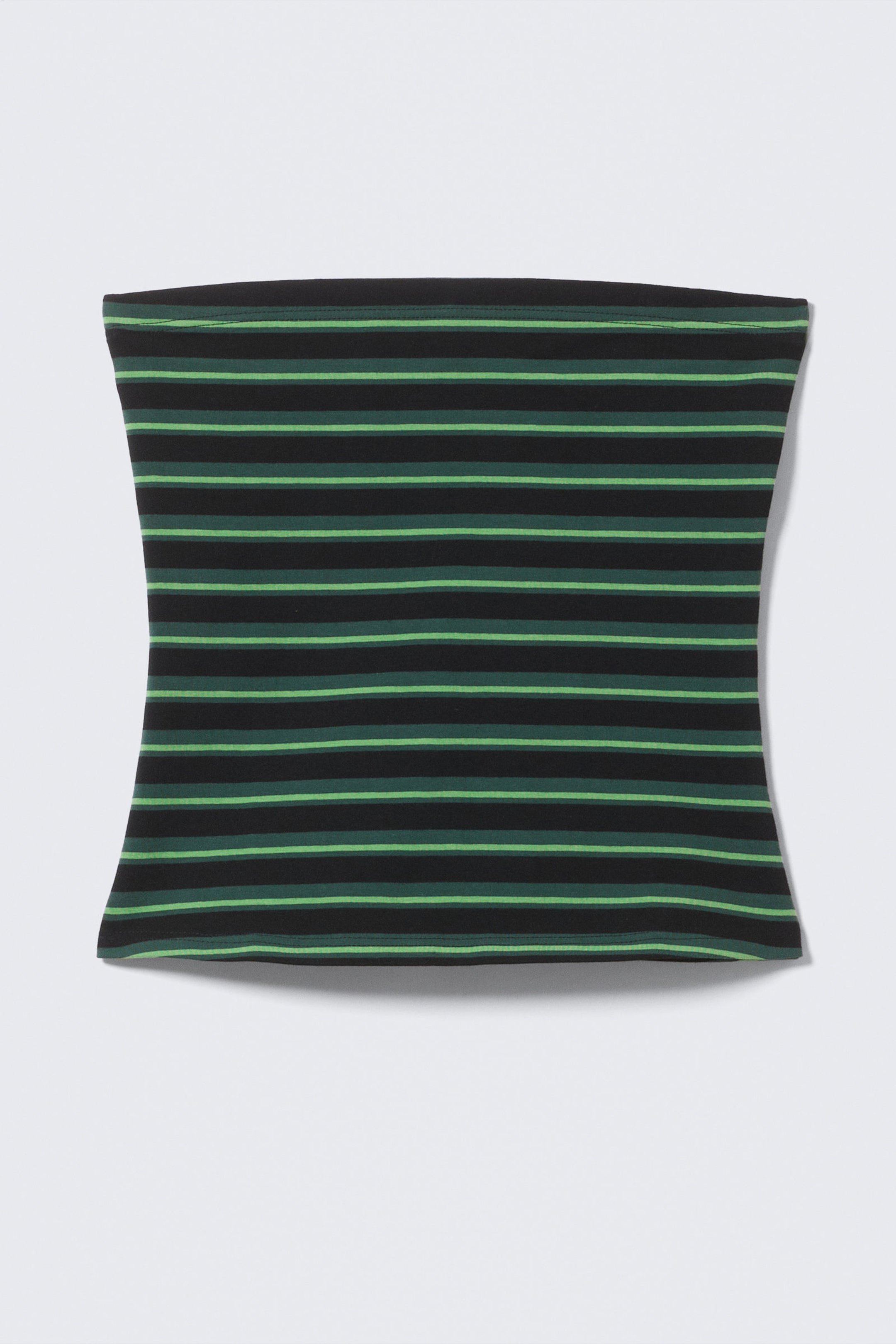 #272627 - Striped Cotton Tube Top - 1