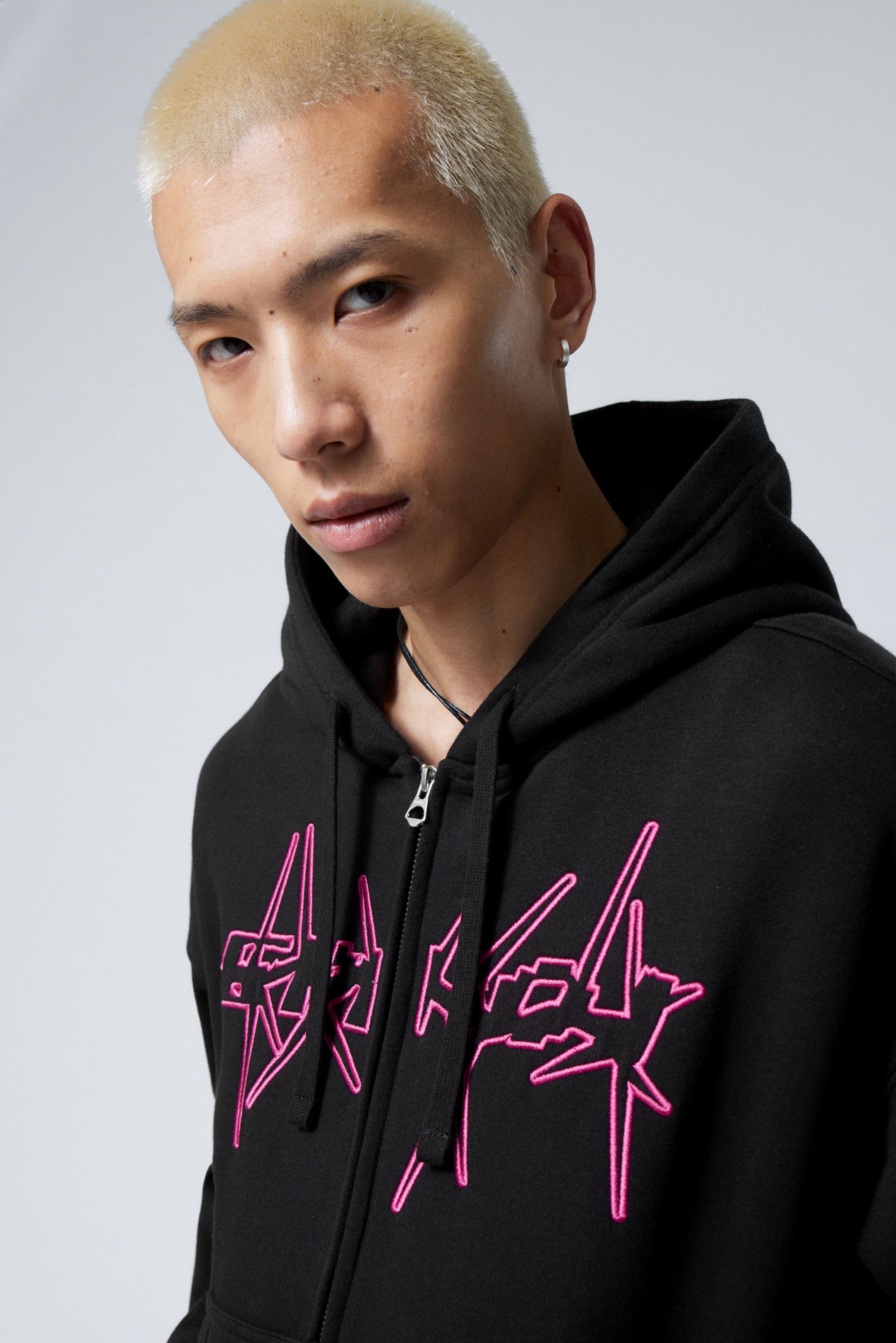 Spike Error Logo - Boxy Graphic Zip Hoodie - 1