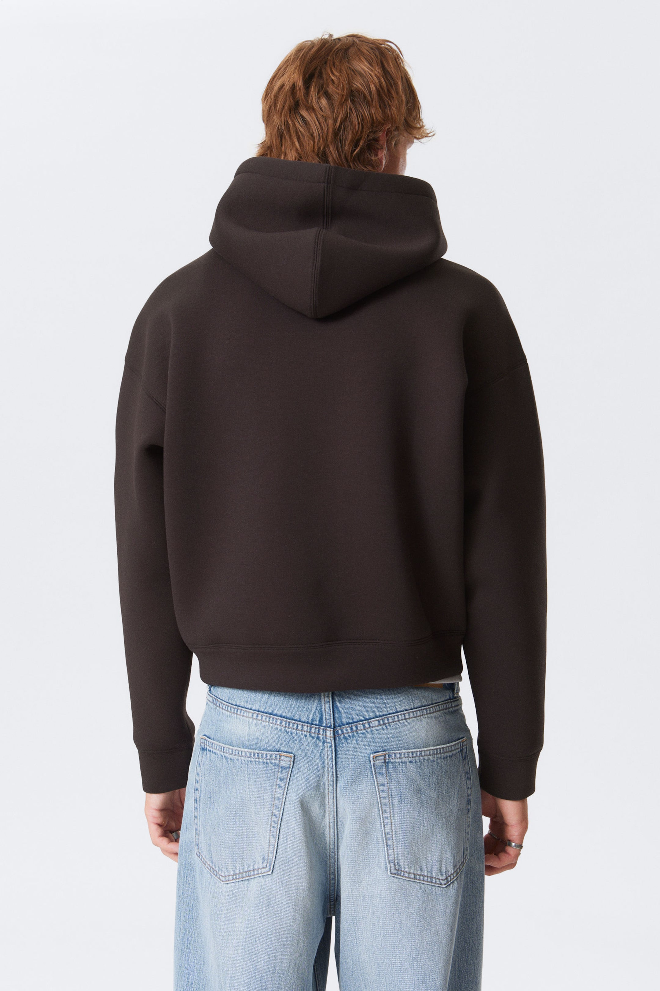 Dark Brown - Simon Scuba Zip Hoodie - 3