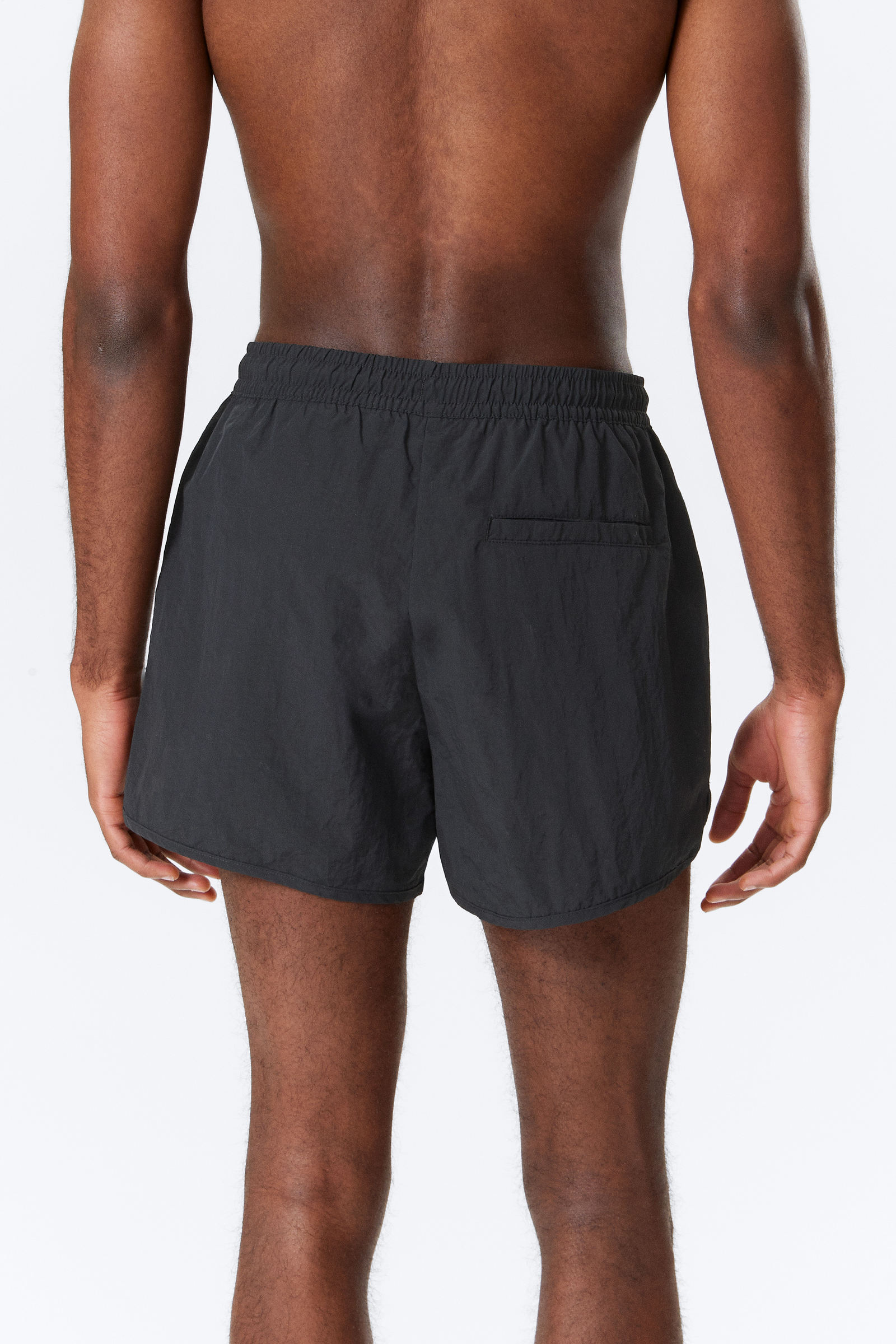 structured mid-thigh swim shorts - Black | Weekday EU