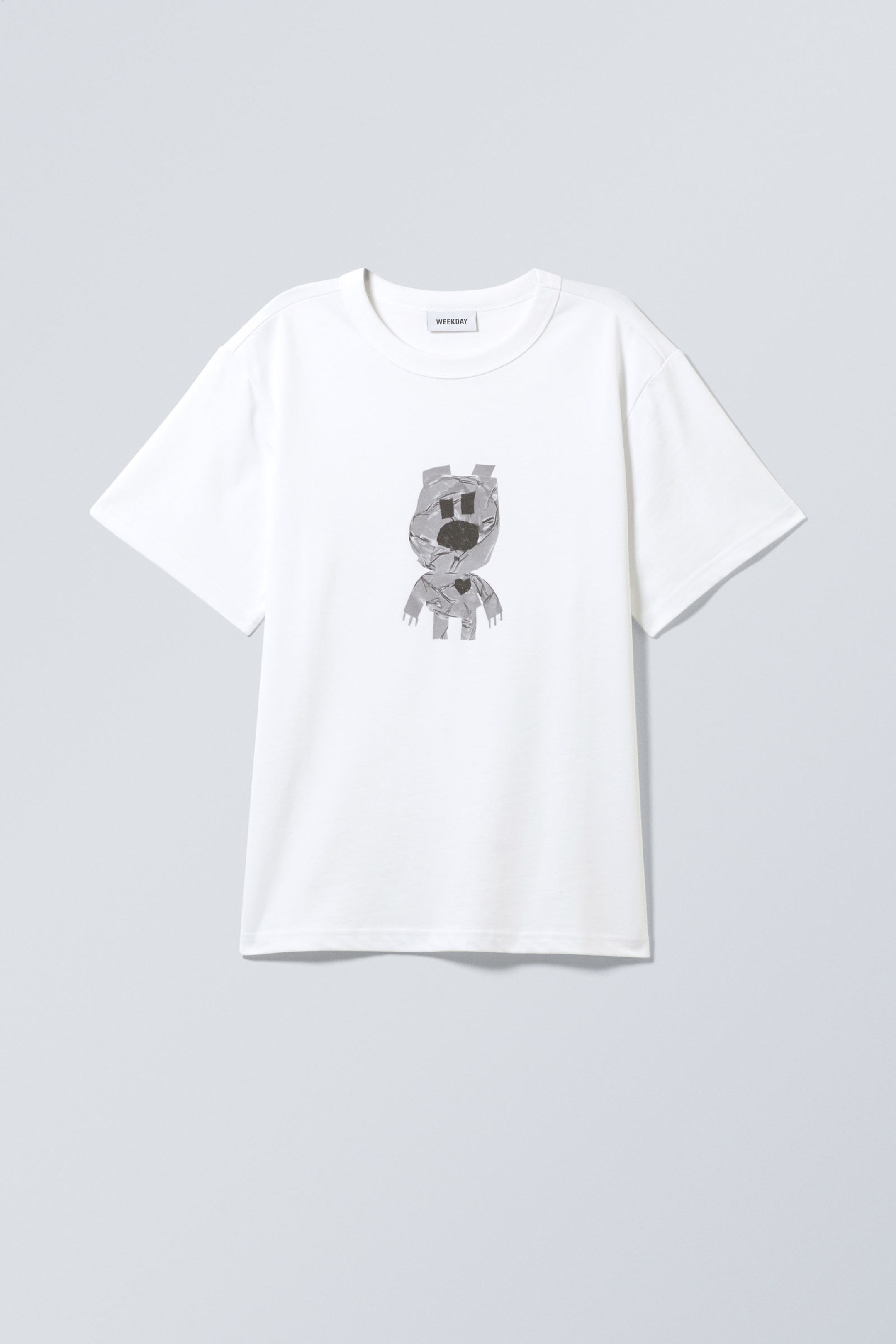 Weiß - Klebebandbär - Leichtes T-Shirt mit Grafik - 0