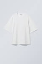 White - Loose Oversized Fit T-shirt - 0