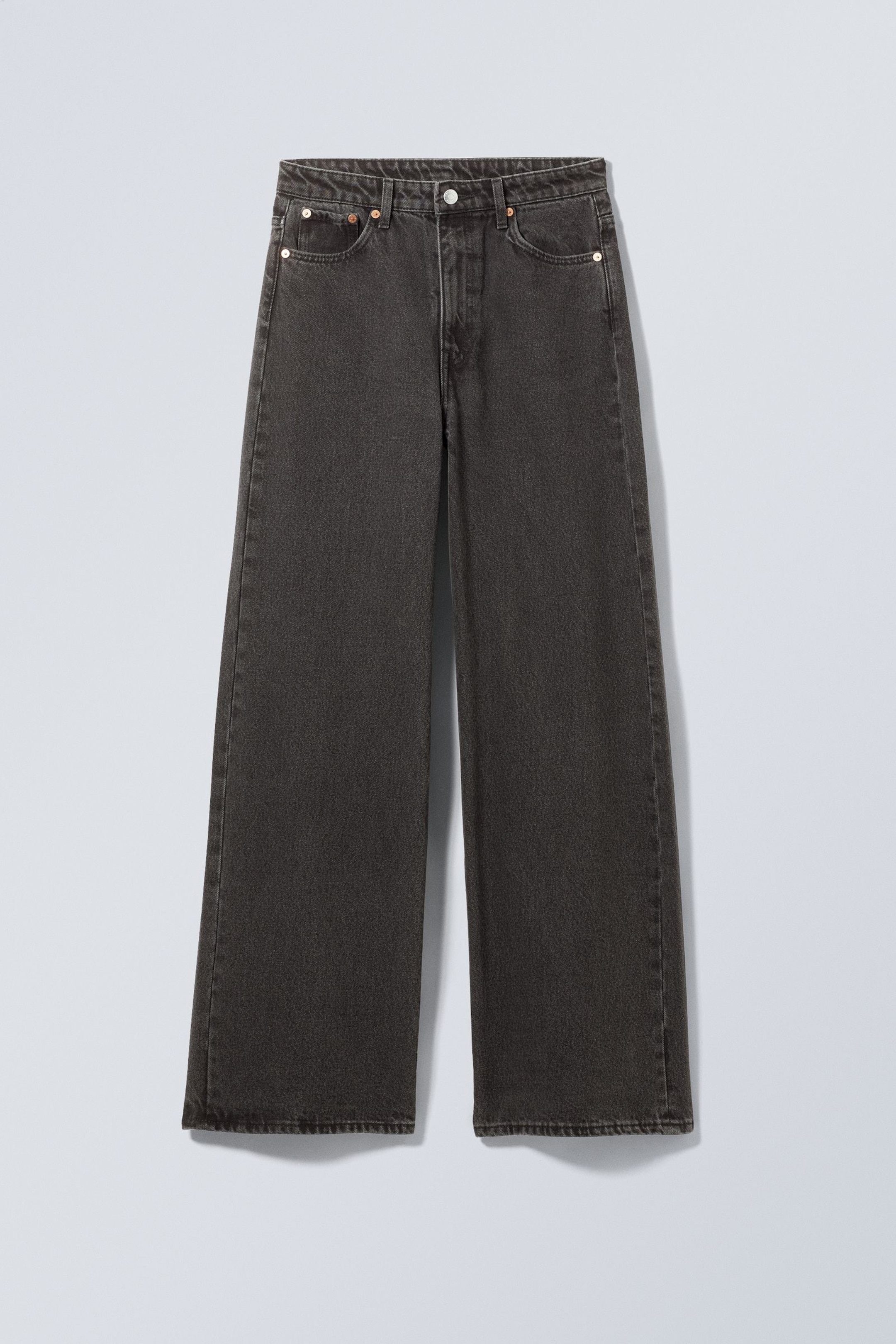 Vintage black - Ace High Wide Jeans - 0