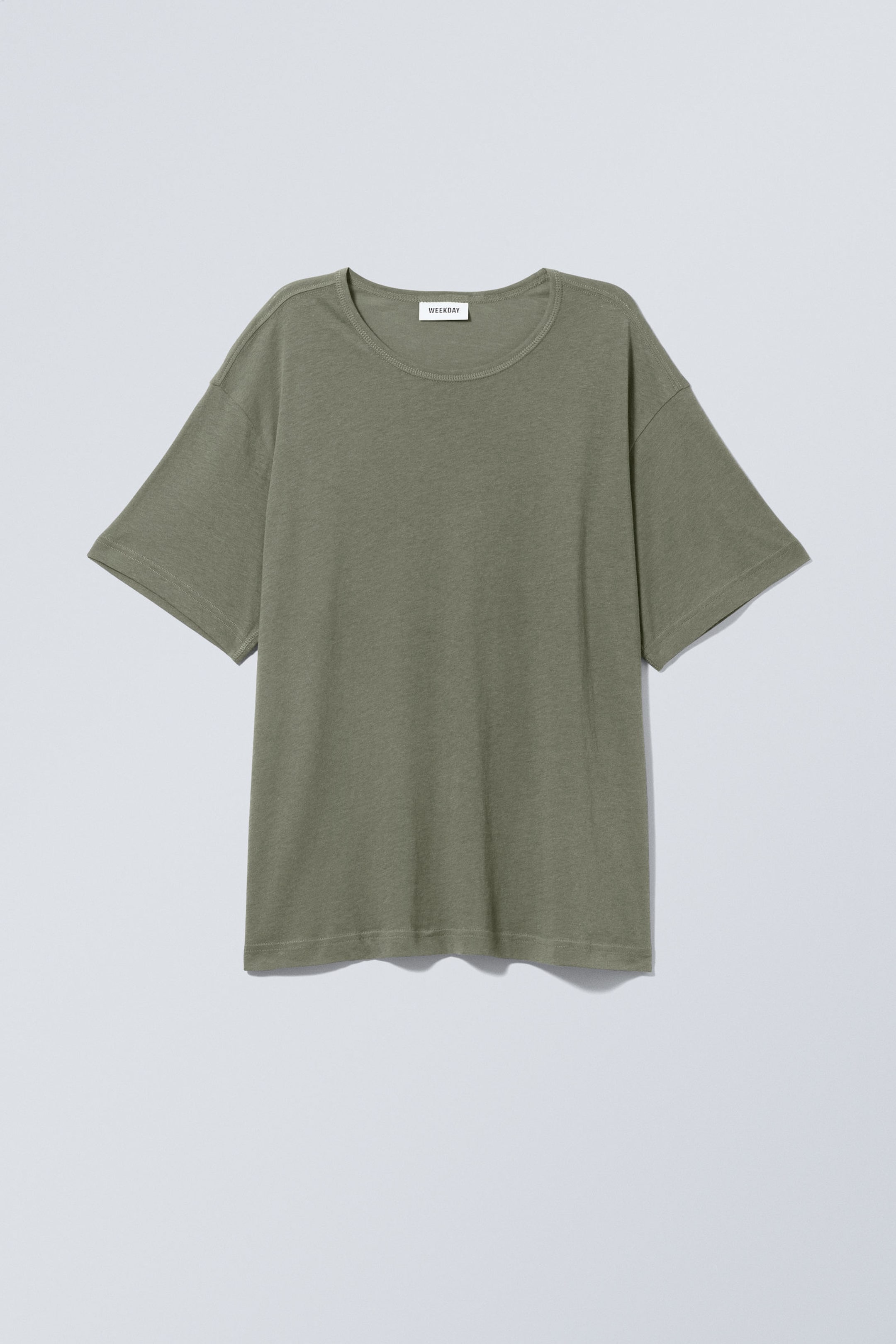 Dimmig khaki - Boxy Relaxed T-shirt - 0