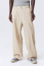 Ecru - Astro - Locker sitzende, weite Leinen-Mix-Hose - 3