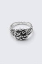 Silver - Smashed Signet Ring - 2