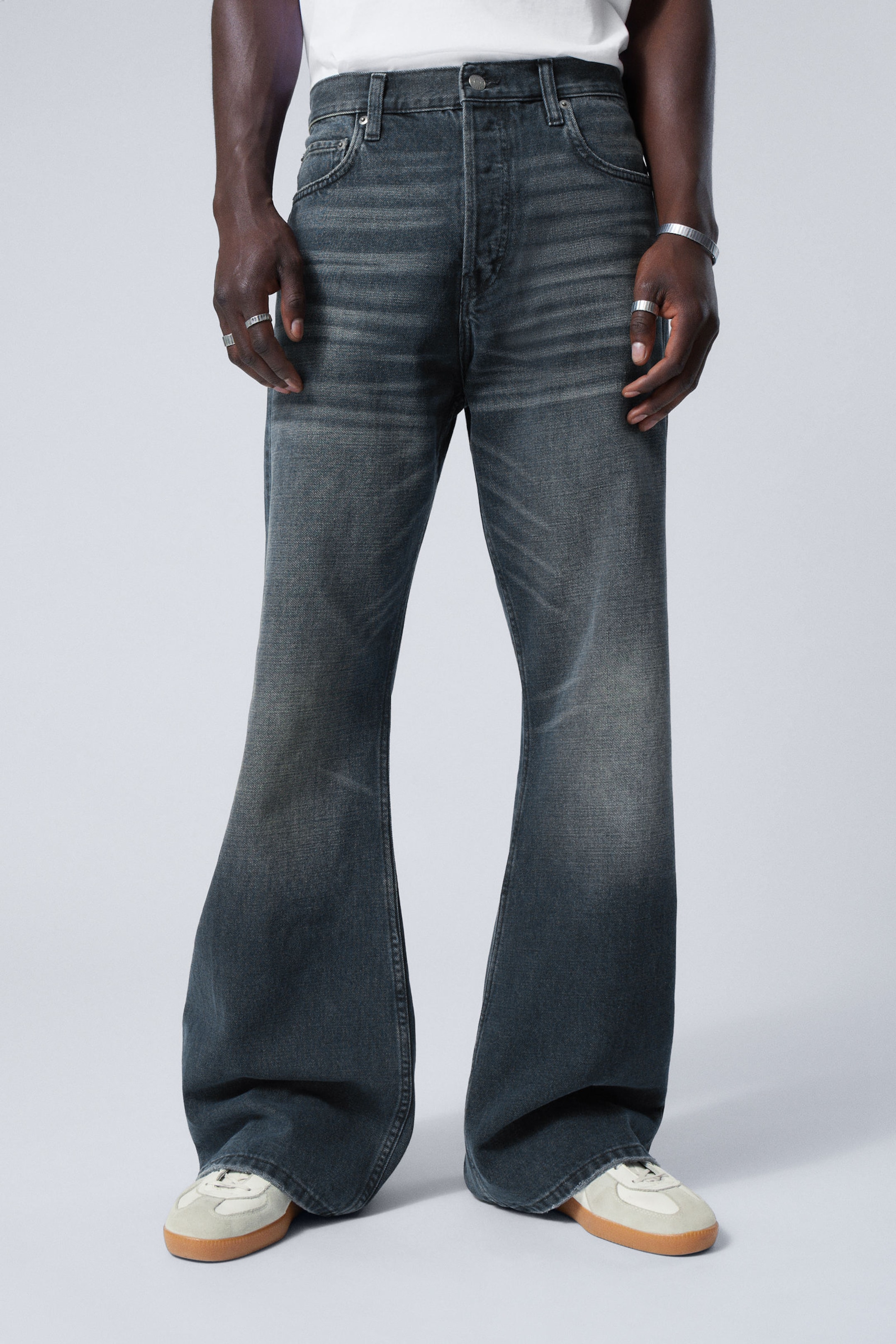 #4C5164 - Time Loose Bootcut Leg Jeans - 2