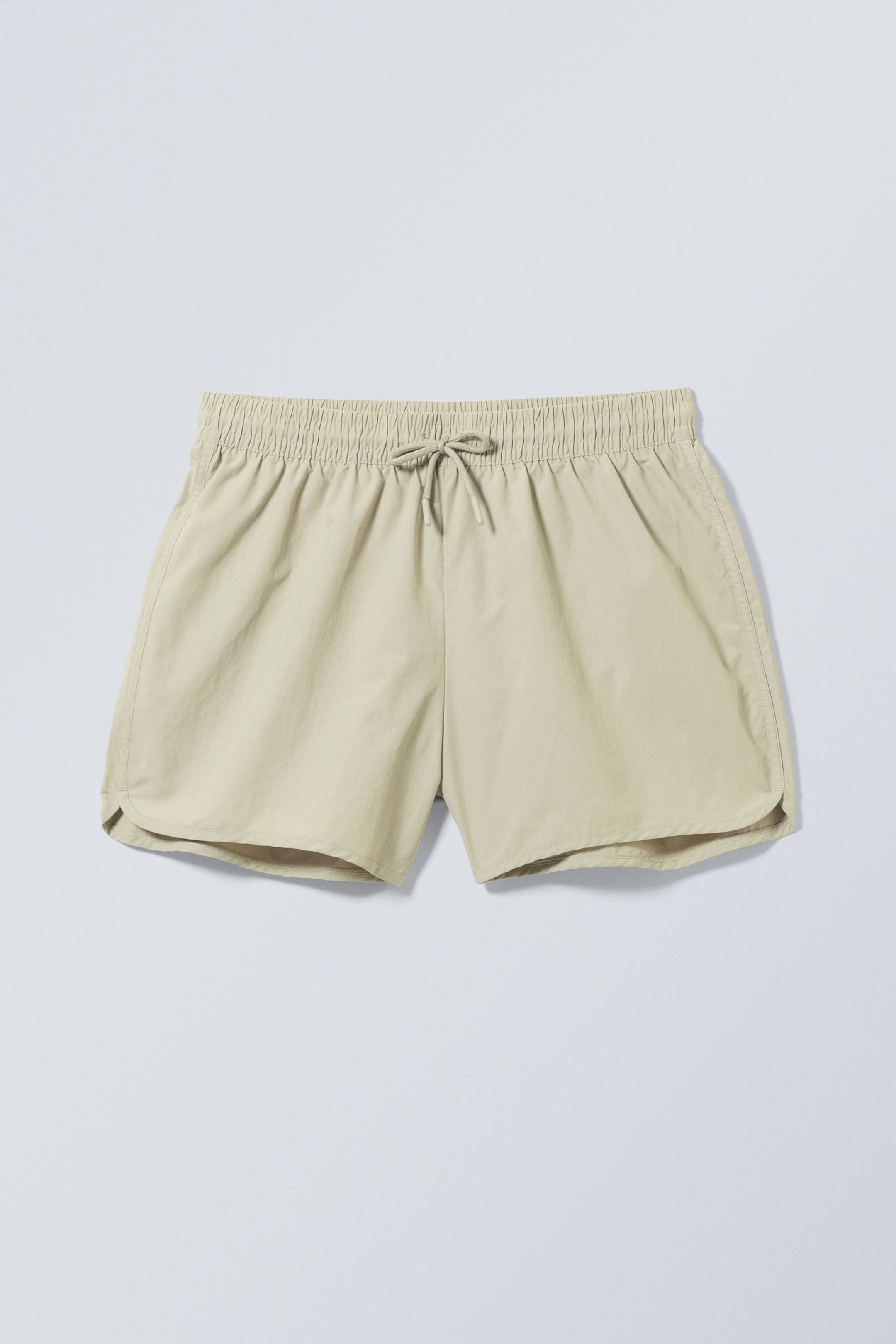 Light Dusty Mole - Tan Structure Swim Shorts - 0