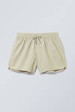 Light Dusty Mole - Tan Structure Swim Shorts - 0