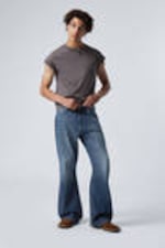 Mine Blue - Medium Blue - Time Loose Bootcut Leg Jeans - 0