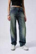 Gasoline Blue - Medium Blue - Galaxy Loose Straight Leg Jeans - 2