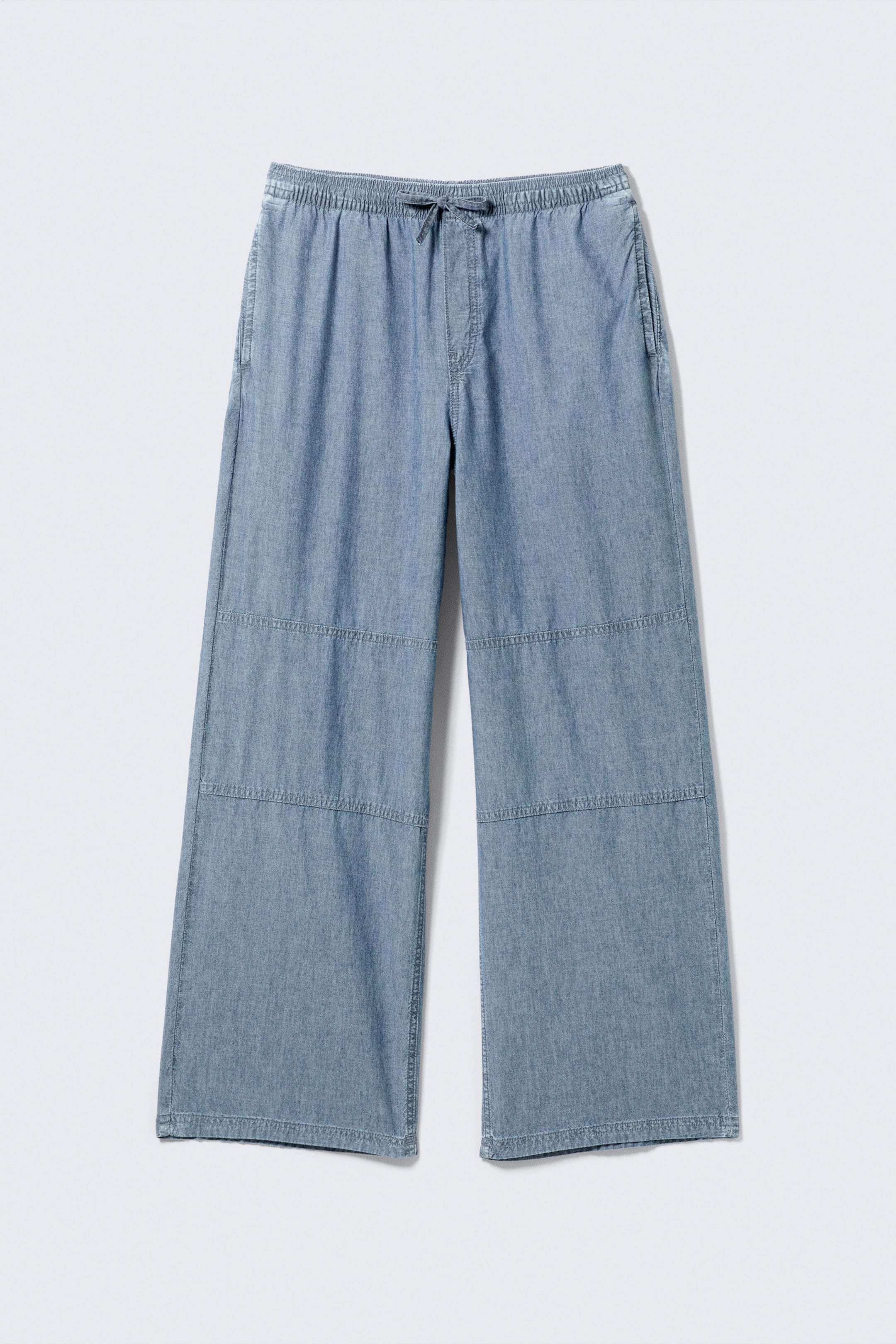 #4C5164 - Weite Chambray-Jeans - 1