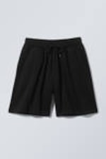 Black - Relaxed Midweight Shorts - 0