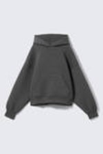 Dunkelgrau meliert - Scuba-Hoodie mit Oversize-Passform - 4