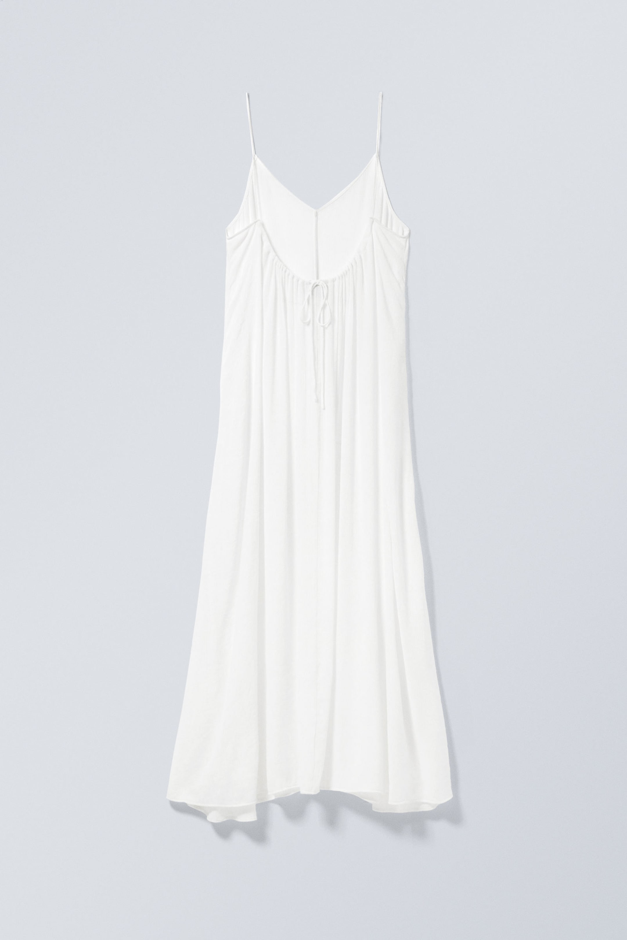 White - Flowy Maxi Dress - 1