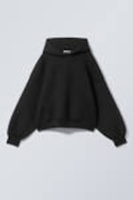 Black - Oversized Scuba Hoodie - 0