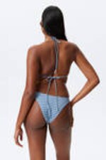 Black & Blue Stripe - 2-pack Mini Brazilian Bikini Bottoms - 4