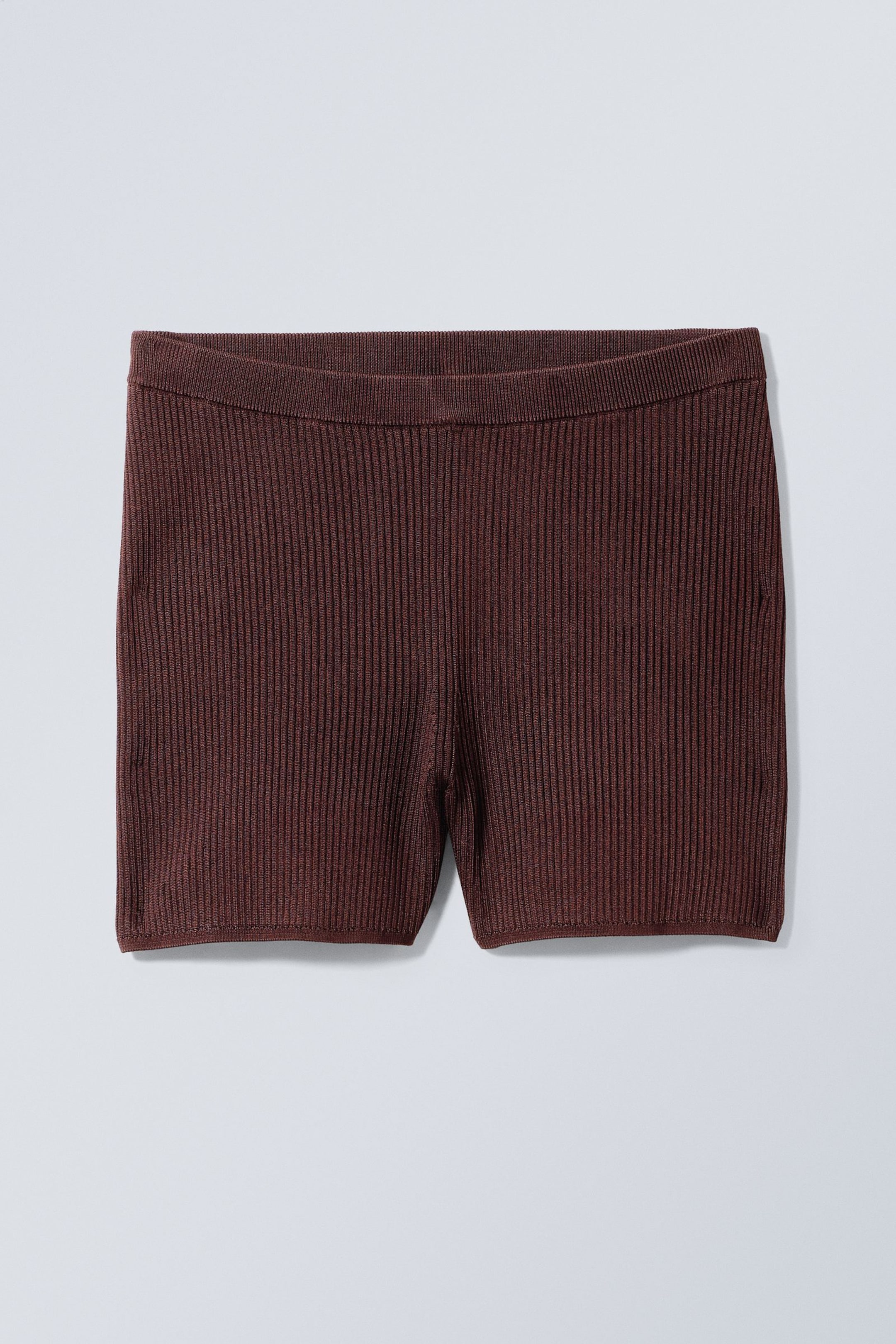 Burgundy - Ira Knit Shorts - 0