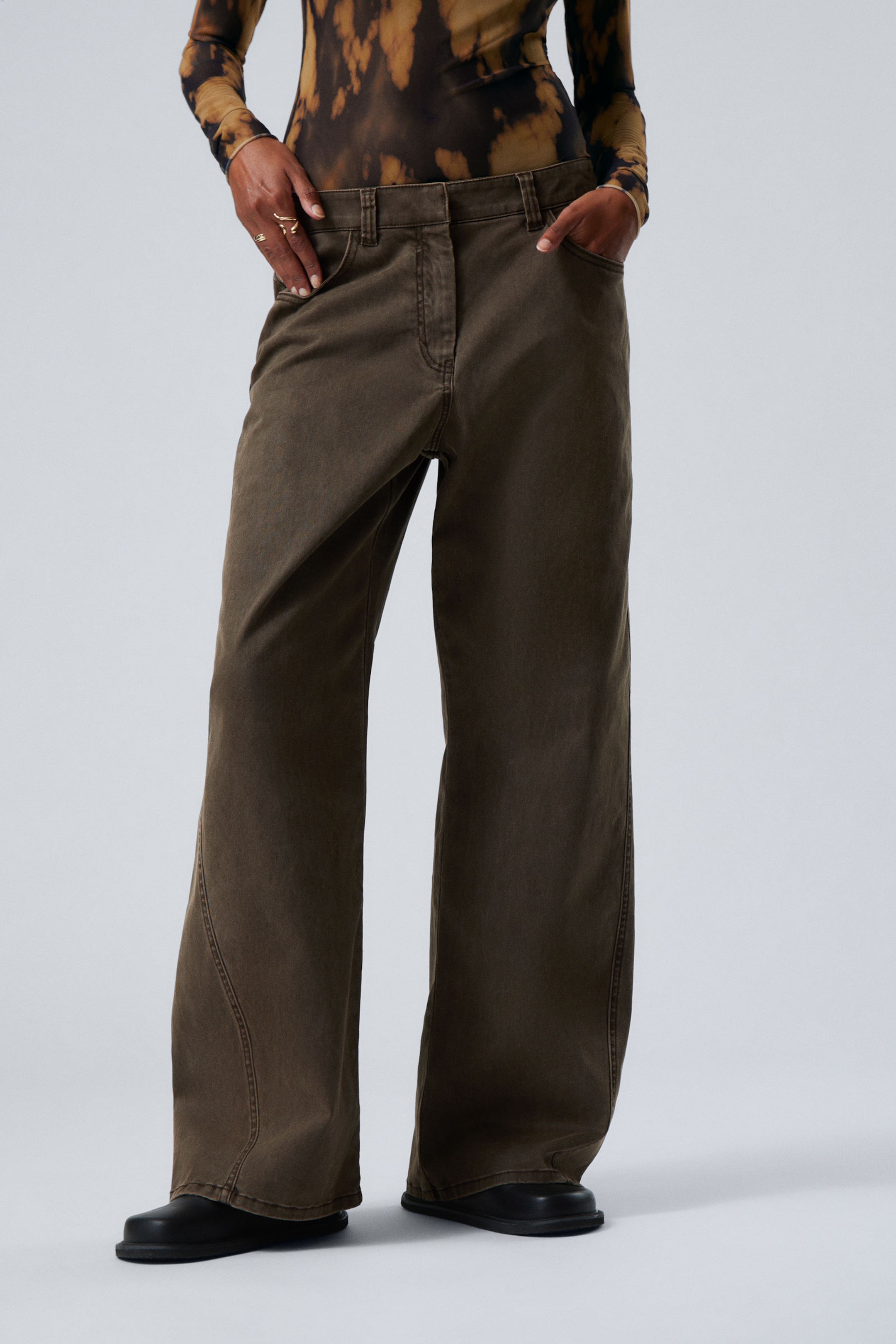 #423934 - Washed Wide Cotton Trousers - 2