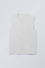 Light Grey Melange - Benjamin Oversized Tank Top - 0