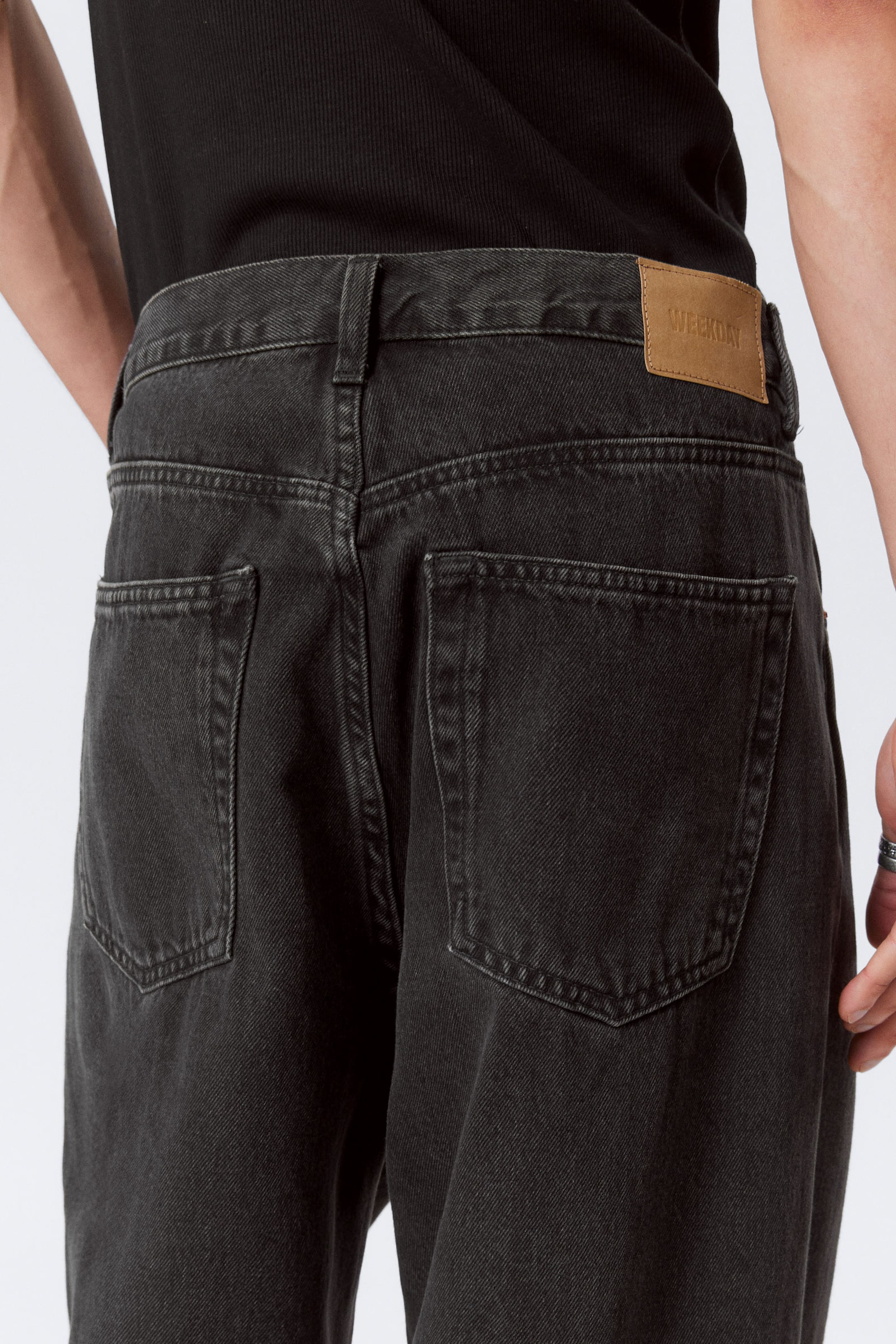 Tuned Black - Black - Astro Loose Baggy Leg Jeans - 16