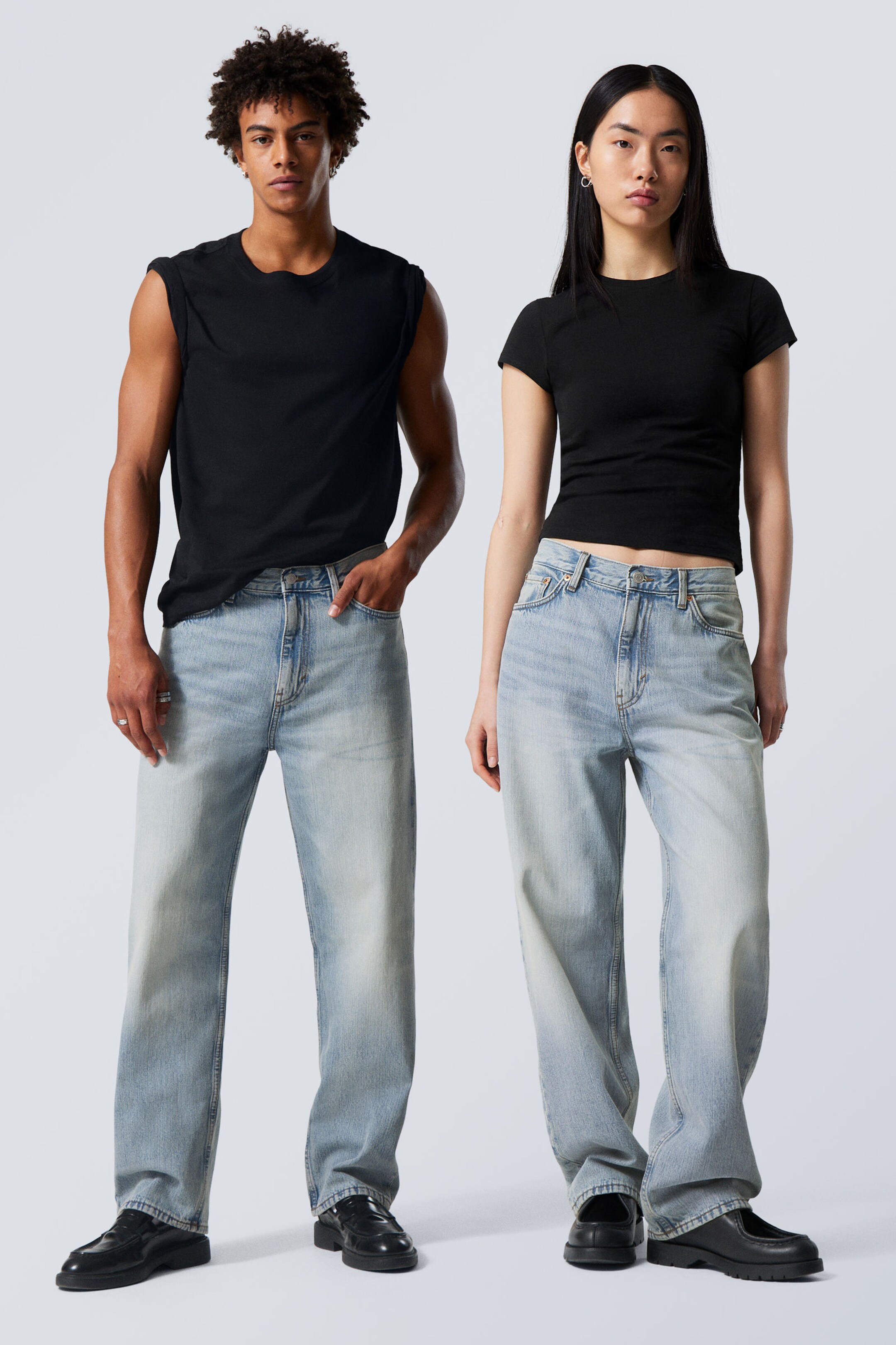 Wide Loose Jeans _Deep Blue | Na.e