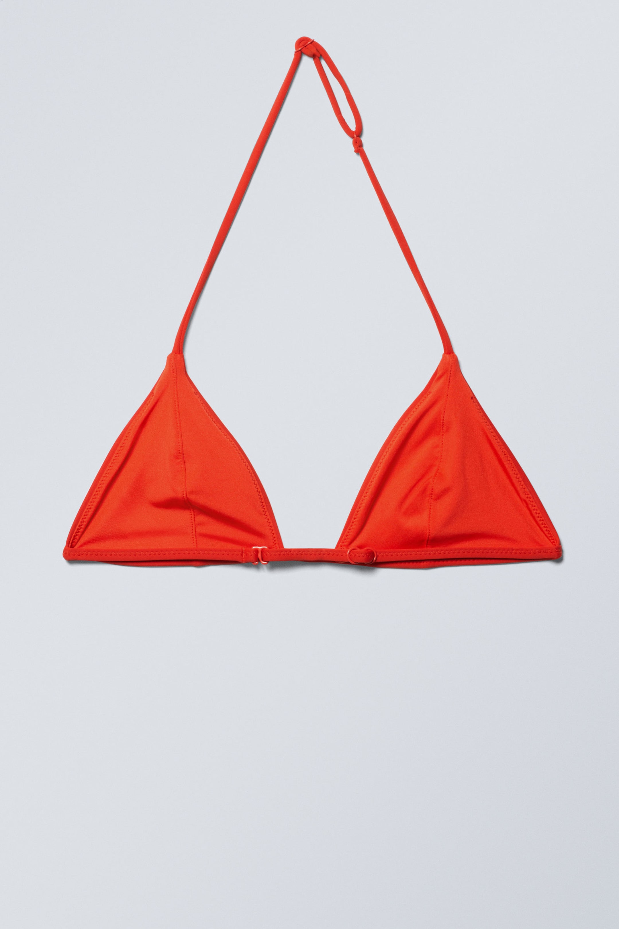 Orange triangle bikini top on sale